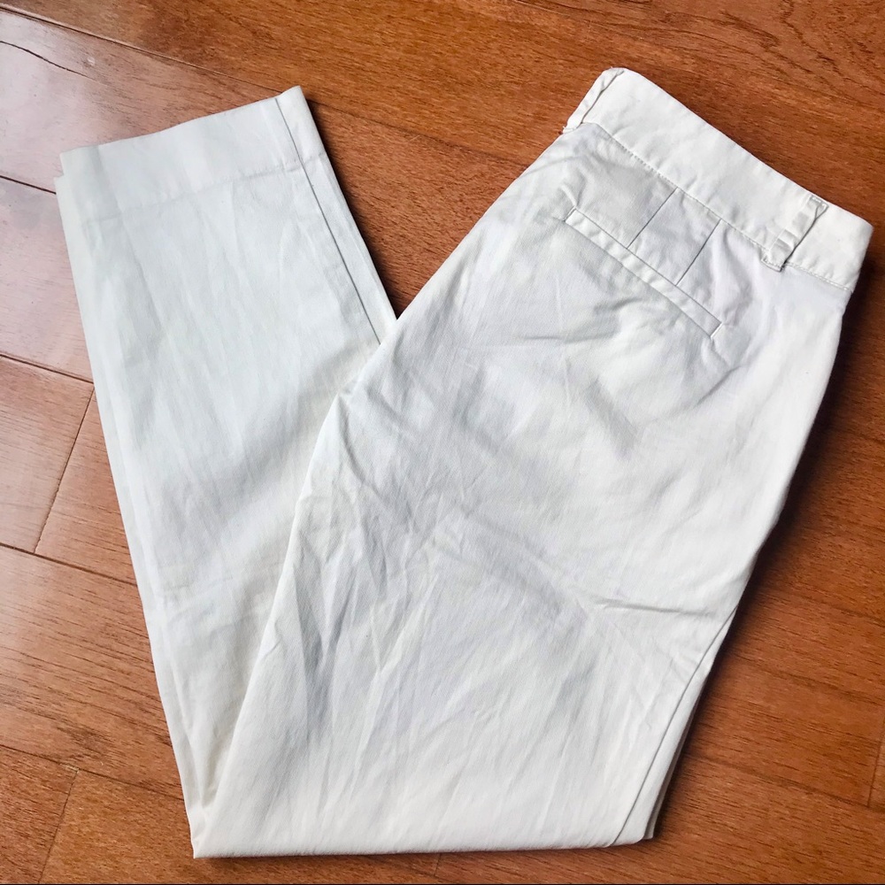 J. Crew Stretch Ivory Pant